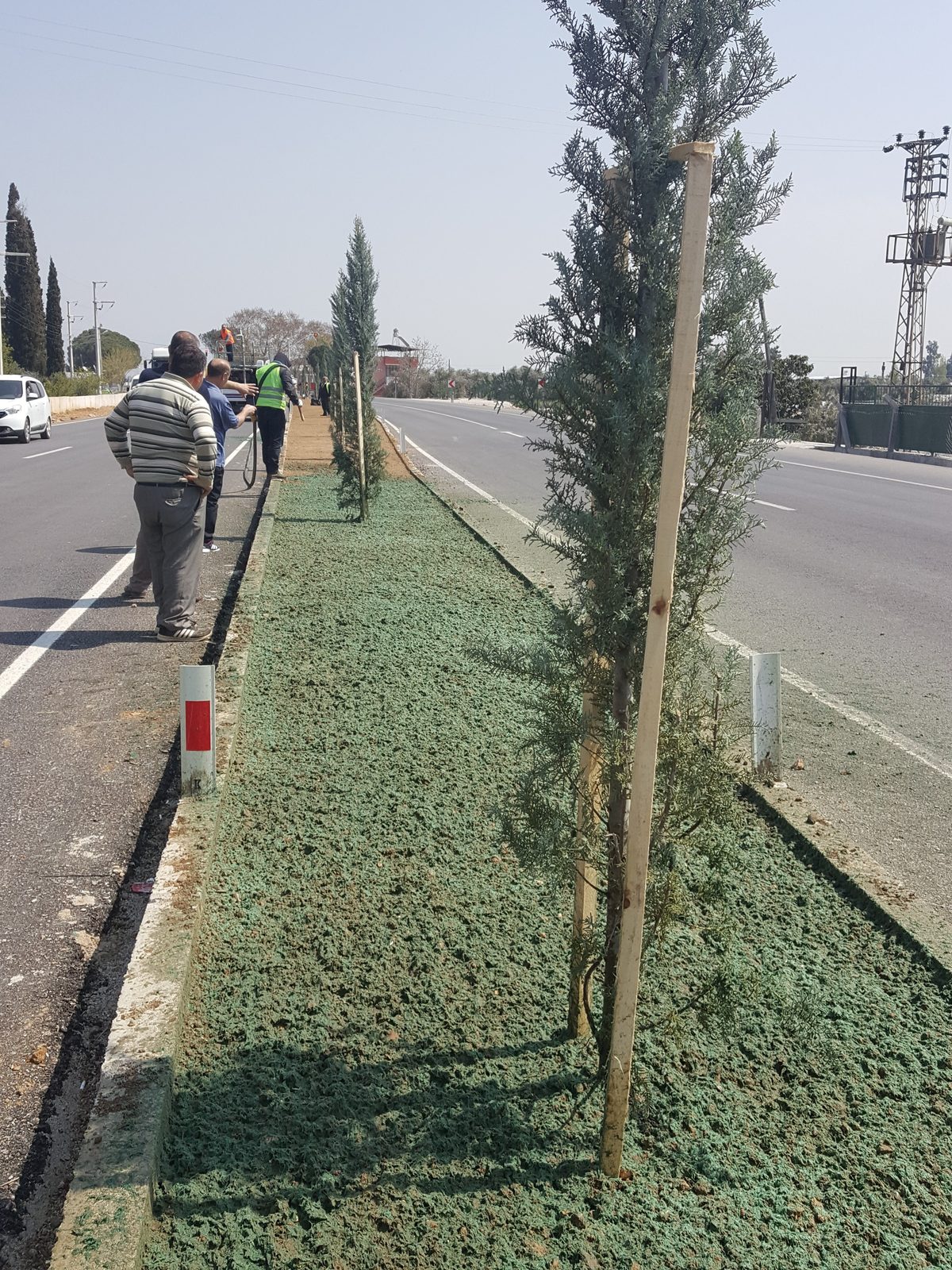 Hydroseeding Püskürtme Çim ve Şev Yeşillendirme Şantiyesi